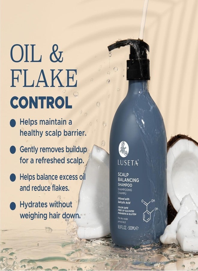 لوسيتا شامبو لوسيتا لتوازن فروة الرأس للنساء، يقلل تراكم الرواسب بحمض الساليسيليك، شامبو مضاد للقشرة للرجال، ينظف وينعش، متوازن الحموضة، 16.9 أونصة سائلة - Image 3